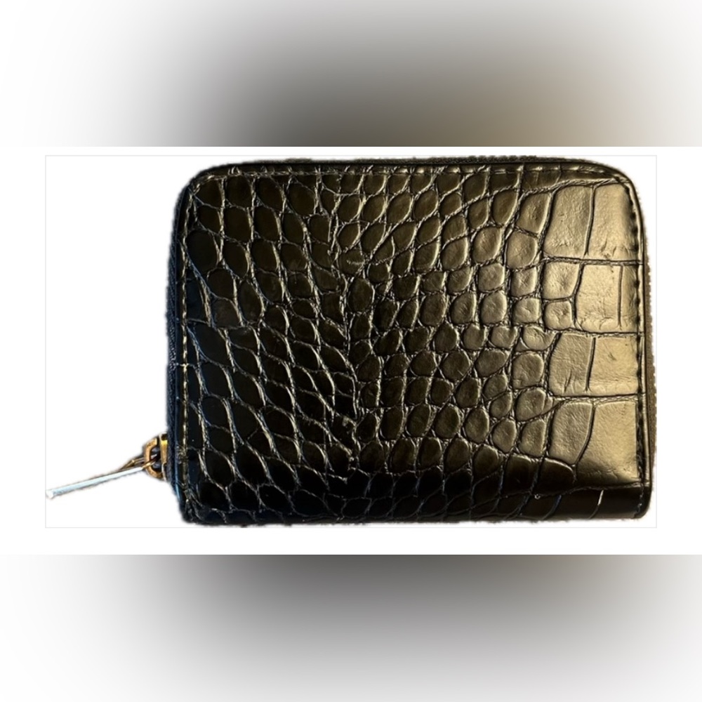 a new day Black Croc-Embossed Wallet